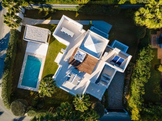 villa from the air