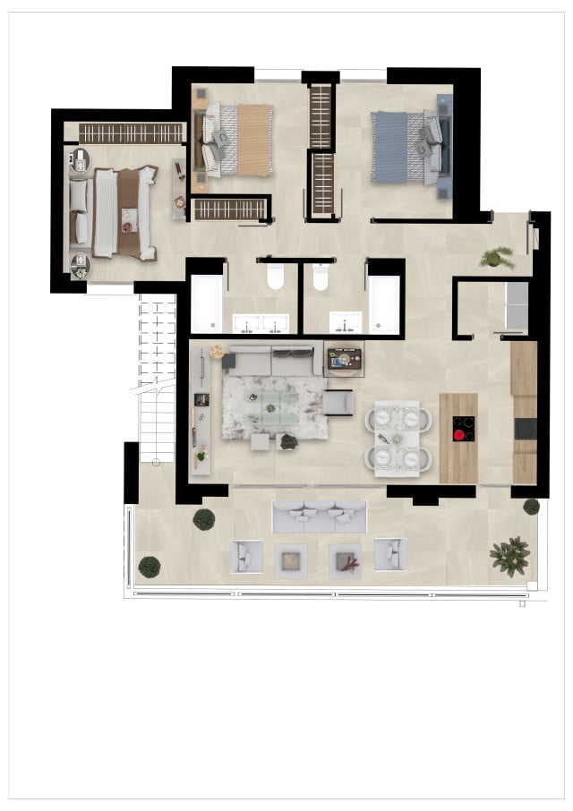 Plan5.1_Solana-Village-G-3 beds-penthouse-TIPO D'